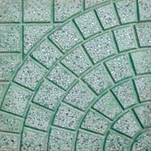 Gạch terrazzo kiểu rẻ quạt 40x40 (xanh lá)